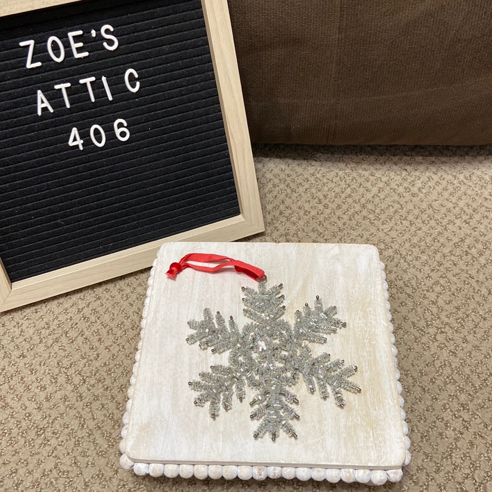 Pottery Barn Snowflake Ornament